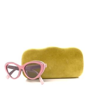 Gucci Pink Oversized Cat-Eye Sunglasses